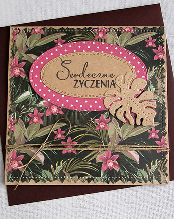 Serdeczne życzenia :: TROPIKALNA kartka, kaktusia