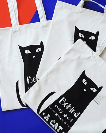 Behind every great woman is a cat , torba zakupowa, Sowia Aleja