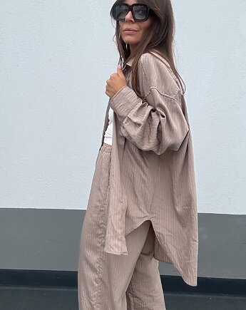 Koszula Calm oversize Taupe, Patchouli