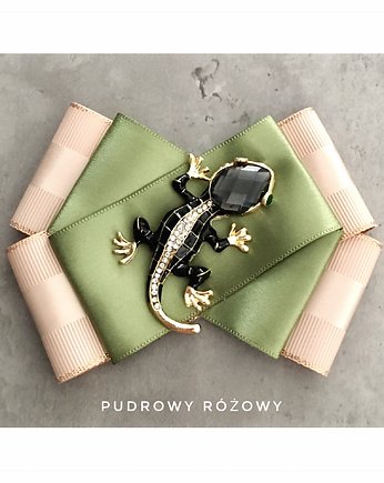 Brosza z Jaszczurką WILD COLLECTION New, Pudrowy Różowy