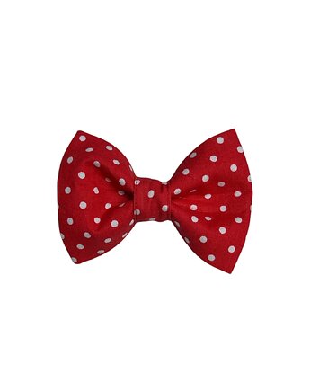 Muszka dla psa Czerwono-białe GROSZKI, Psia szafa