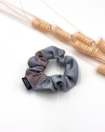 Scrunchie/frotka 100% Jedwab Patchwork, wu handmade