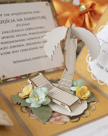 Kartka prezent na emeryturę exploding box, Papiernik