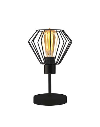 Industrialna lampka stołowa do salonu z drucianym kloszem GALLE LOFT, lampy loftowe LYSNE LOFT