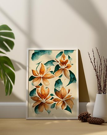 Plakat Kolorowe Kwiaty 2, Abstraktoria