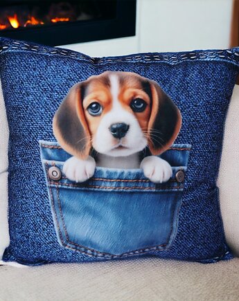 Poduszka piesek poduszka ozdobna z pieskiem poduszka beagle, Uszyciuch