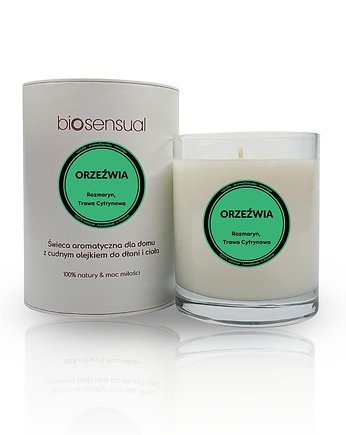 Świeca do masażu i aromaterapii ORZEŹWIA 200g, Biosensual