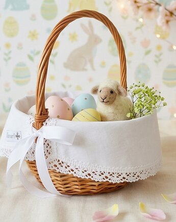 Serwetka do koszyka WIĄZANA mała KLASYCZNA, Monart