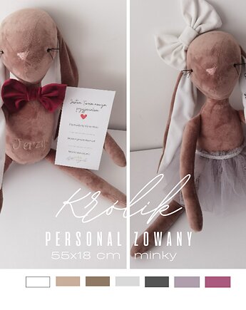 Króliczek - maskotka, przytulanka personslizowana, Little Angels