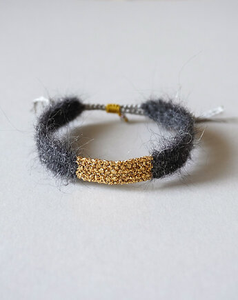 Bransoletka ręcznie robiona, na sznurku, Słońcem Tkane