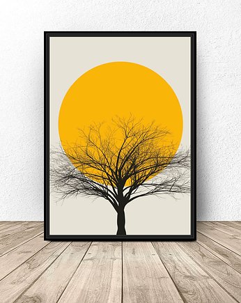 Kolorowy plakat "Sunset tree" A3 (297mm x 420mm), scandiposter