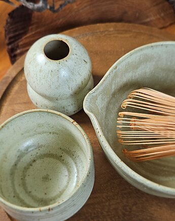Zestaw do matchy "Holy Sage" (3 elementy), Czikita Ceramics
