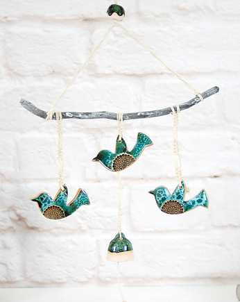 Wisząca dekoracja ścienna - ptaki w locie, 10FingersArt