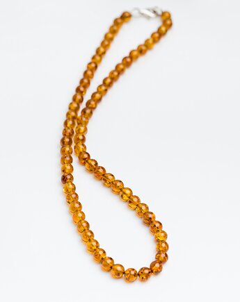 Naszyjnik bursztynowy KULKA regularna, AmberMal