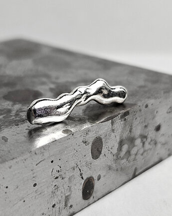 Nausznica srebrna organiczna wsuwka, KOBELA