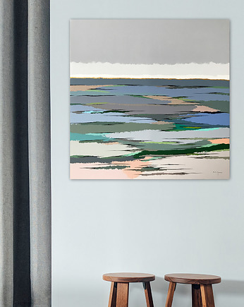 Obraz na płótnie 100x100 cm, farby akrylowe, Beata Jarecka
