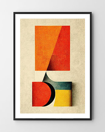 Plakat Geometryczna Abstrakcja, OSOBY - Prezent dla 3 latka