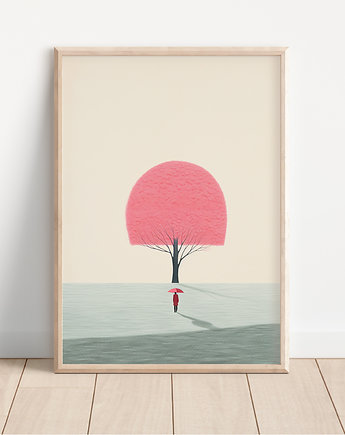 Plakat drzewo - w stylu Alessandro Gottardo, Whatever the timezone