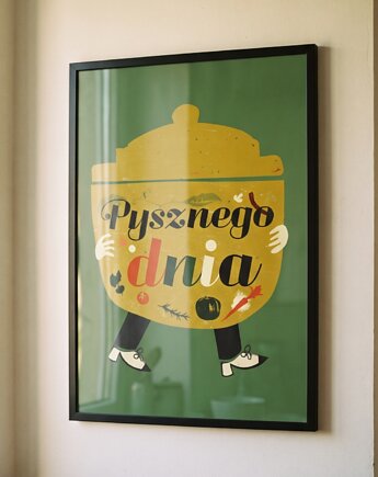 Plakat kucharz i smaki 70x50, polkastudio