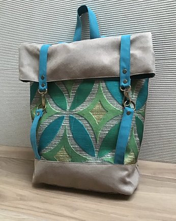 Plecak włóczykija - print rozety, PRACOWNIA 166