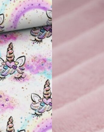 WYJĄTKOWY koc _ narzuta _ jednorożce _ 155x200 cm, MOJAMAJA