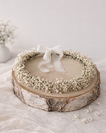 Wianek na głowę gipsówka stabilizowana, Łąka