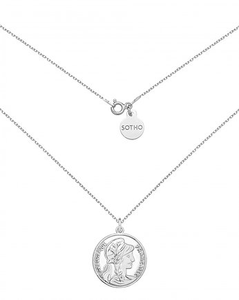 Srebrny medalion z dużą monetą, SOTHO