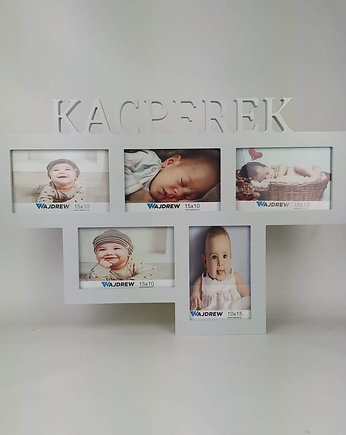 Multirama ramka na zdjęcia z napisem Imię 5 zdjęć, Wajdrew