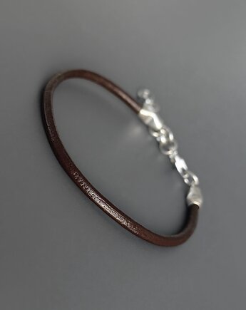 Bransoletka Skóra Srebro, Pastelove Jewelry