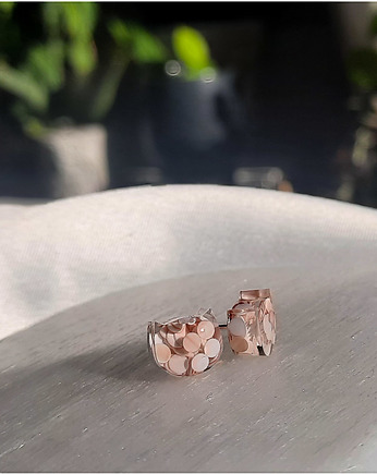 Kolczyki sztyfty beżowe "Ida", Figa handmade accessories