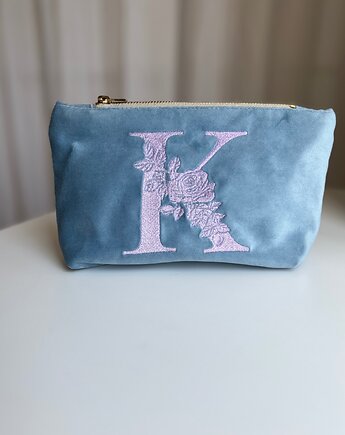 Kosmetyczka litera imienia błękitna, RUDNIK