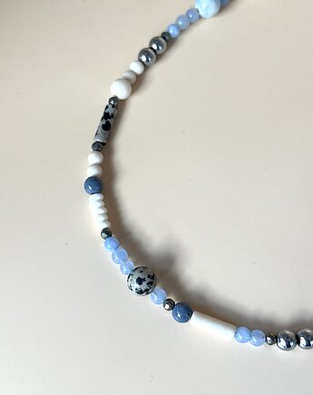 Komplet choker i bransoletka z kamieni naturalnych, Messme