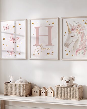 Jednorożec i motyle  zestaw 1, Mała Pracownia DK