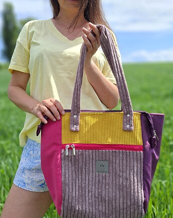 Kolorowa duża torba Shopper York, sabi tatka
