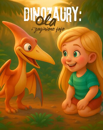 "Dinozaury: Ola i zaginione jajo" książeczka personalizowana, Nasza Bajeczka