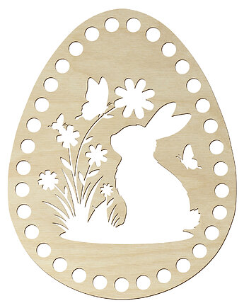 Baza SPÓD do Szydełkowania Makramy OKRAGŁA 20cm Jajko Pisanka na Wielkanoc, smxdsgn