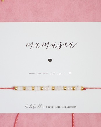 MAMUSIA Alfabet Morse'a, OSOBY - Prezent dla mamy na urodziny
