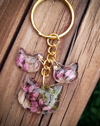 Breloczek z wrzosem, Figa handmade accessories