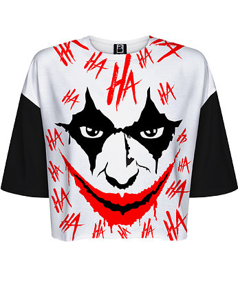 DR.CROW T-shirt Krótki CROP Hahaha Black, DrCrow