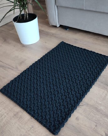 Dywan prostokątny ze sznurka szydełkowy 45cmx70cm, MISZ MASZ Dorota Tyszko