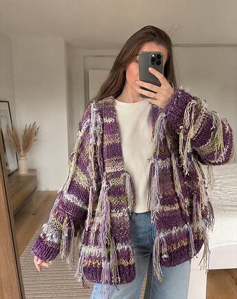 Kardigan  wielokolorowy, OKSI_KNIT