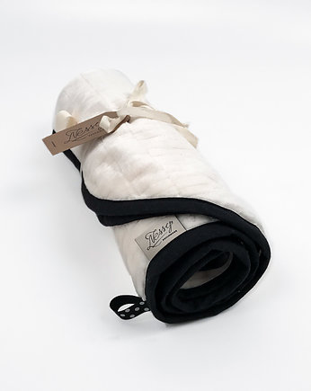 Kocyk FloppyLove Cream & Black Tags, Nessy Patchwork
