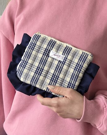 Kosmetyczka falbanka w kratkę, mi.KREO