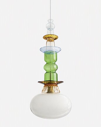 Lampa wisząca szklana artdeco prl vintage retro żyrandol kryształ, .fija.