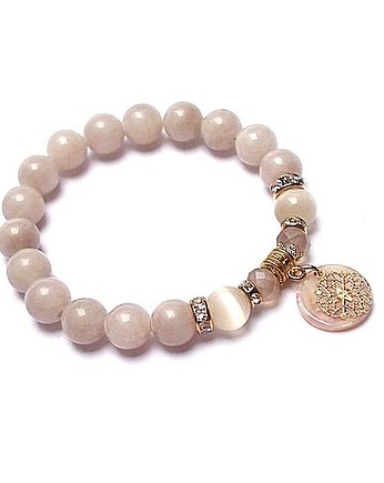 Soft pink and ivory vol. 3 - bransoletka /17-02-22/, KiKa pracownia