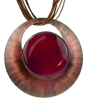 Wisior z agatem na miedzianym tle, Artseko