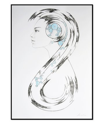 Eterna, kobieta, rysunek, grafika, Galeriai