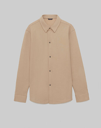 Overshirt koszula wierzchnia sanarica beżowa, BORGIO