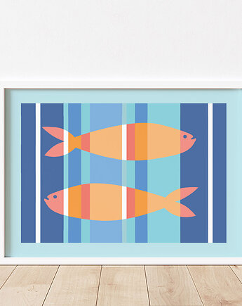 Plakat do pokoju dziecka, rybki, Dekorando