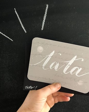 Kartka ręcznie robiona Dzień Ojca TATA, Minty Moose